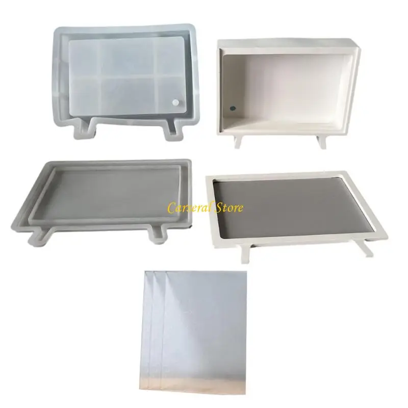

M4YF Multi Purpose Rectangle Box Mold For DIY Resin Storage Organizers Crafting