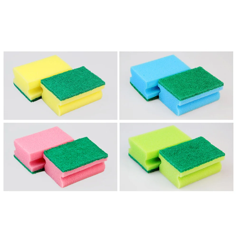 10db i-shaped multi-use tisztítás sponges non-scratch Bélyegragasztó Ingyenélő Súrolás antena sponges watercolor számára kitchens mosdó car(random