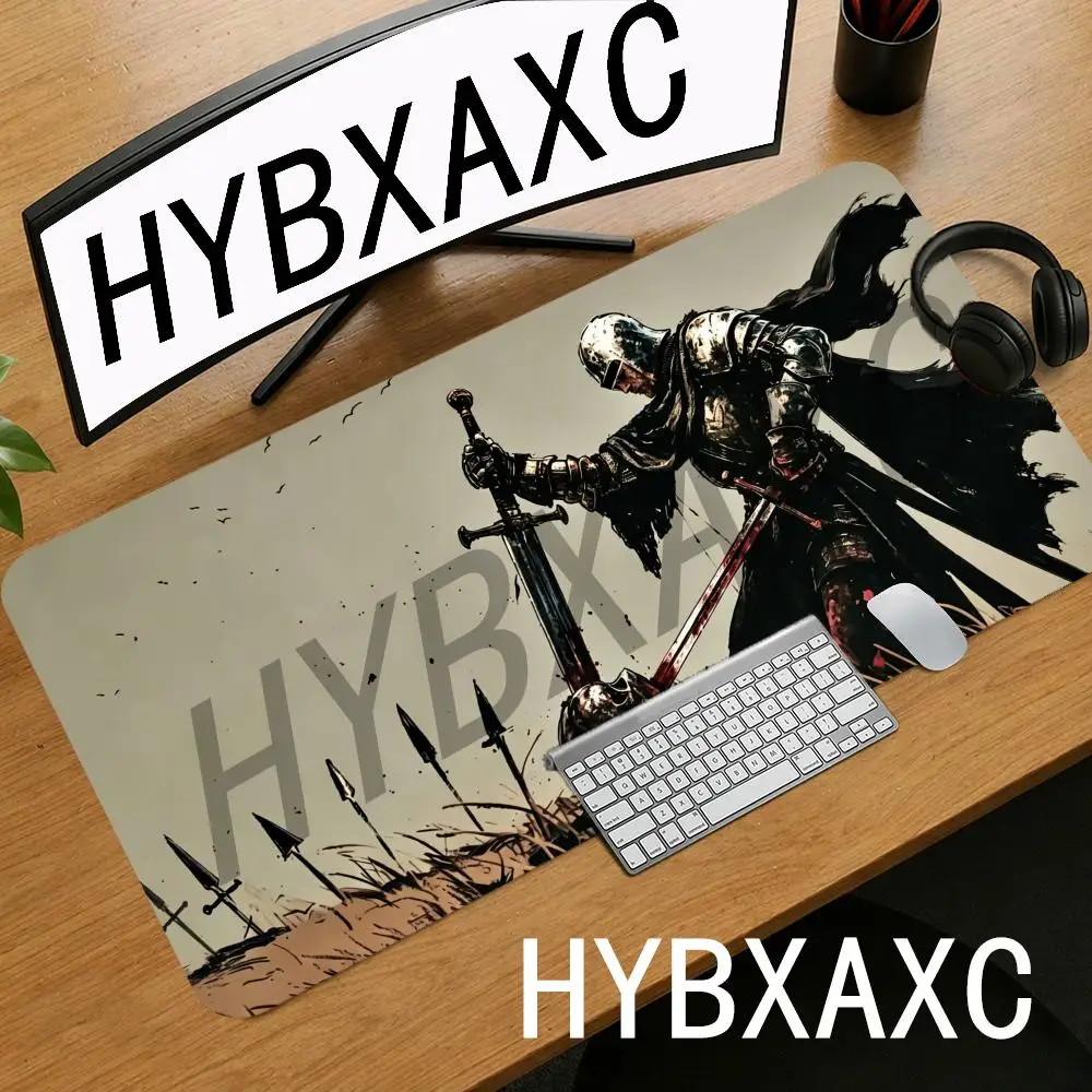 

HYBXAXC Medieval Knight Bloodstain Desk Mat Gaming Mouse Pad Non-Slip Large for Office Home PC Gamer Computer Keyboard Mat Desk