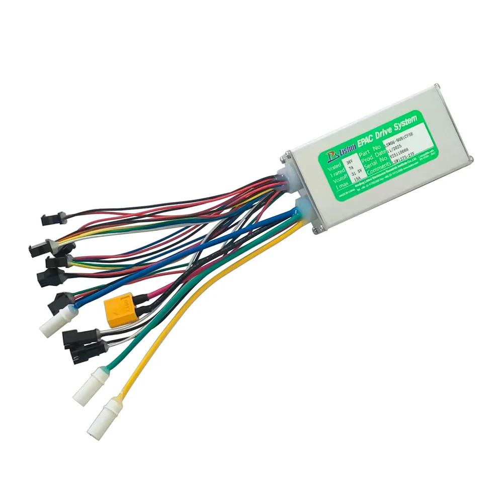 

Ebike Brushless Motor Controller LSW1257-27F 36V 15A Suitable for Electric Bicycles Scooters Fat-Tire Bikes Speed Controller