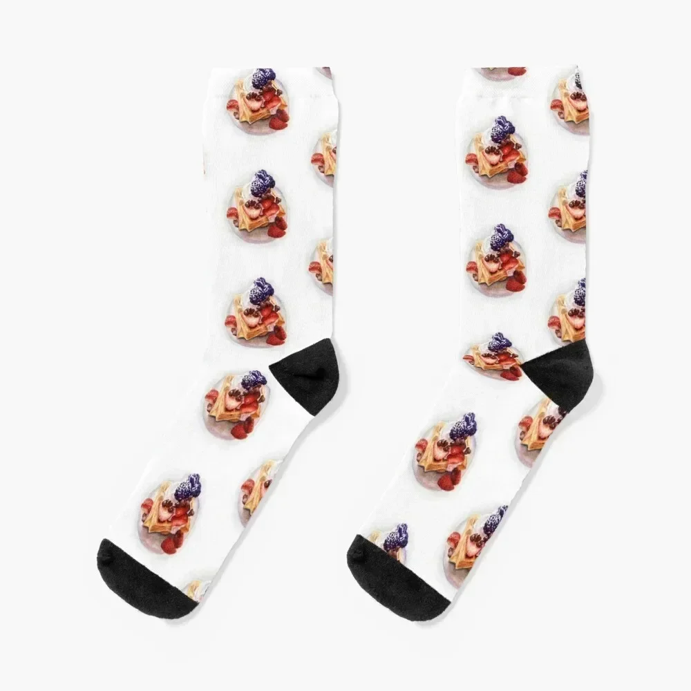 

Fancy Waffles Socks Christmas kids kawaii Women's Socks Men's
