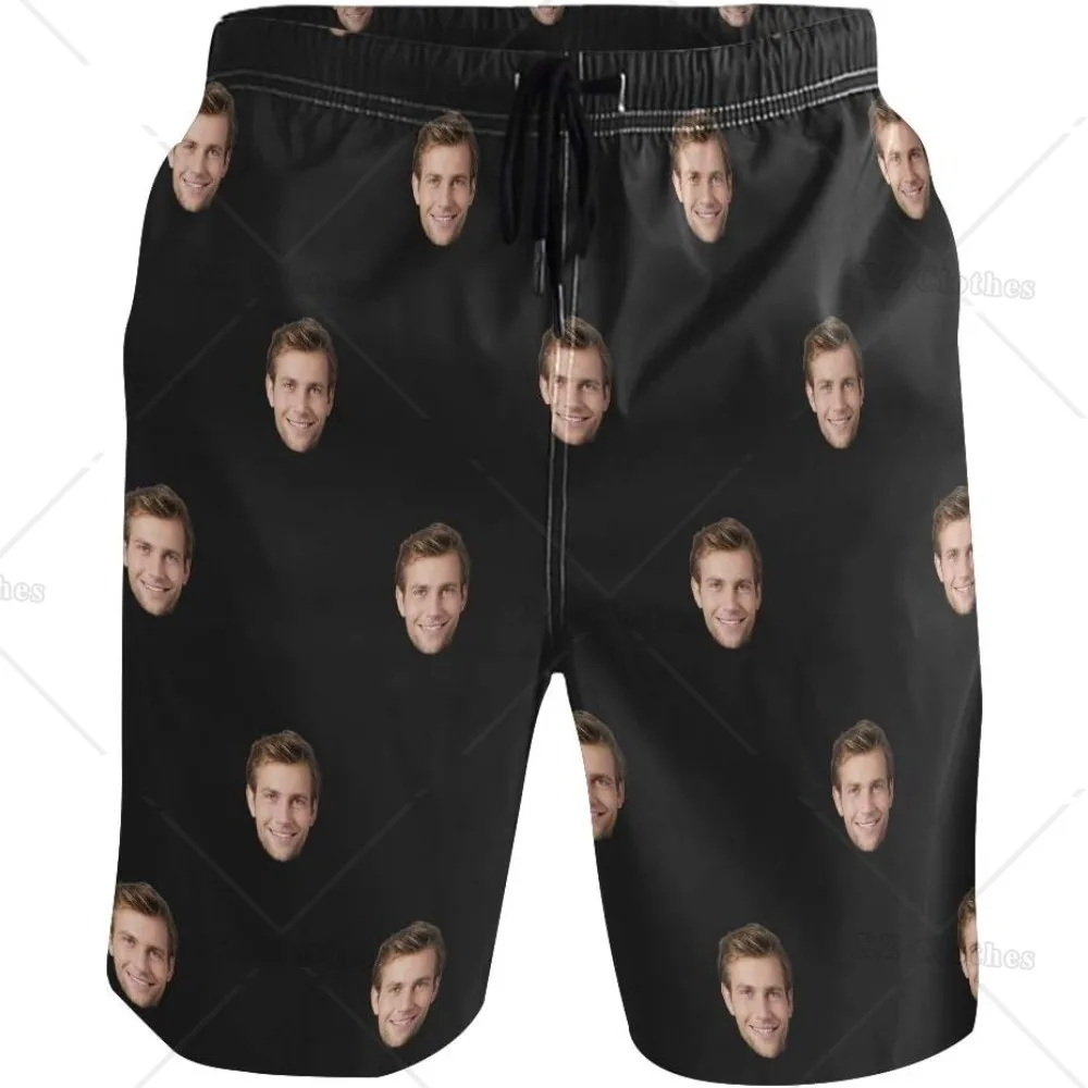 Amico Picture pantaloncini da spiaggia personalizzati per uomo costume da bagno corto con tasca, pantaloncini da bagno personalizzati per uomo personalizzati