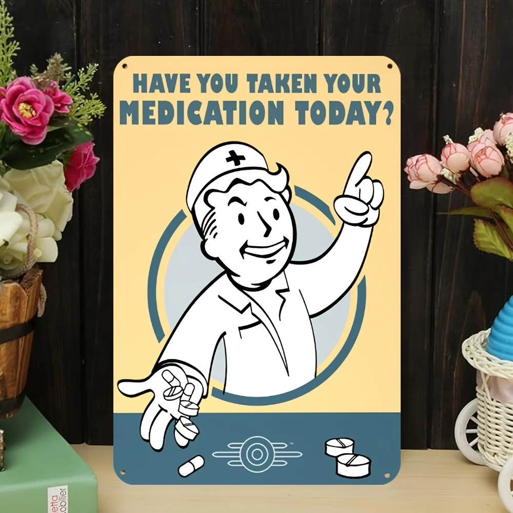 Vintage Humorous Metal Sign - 