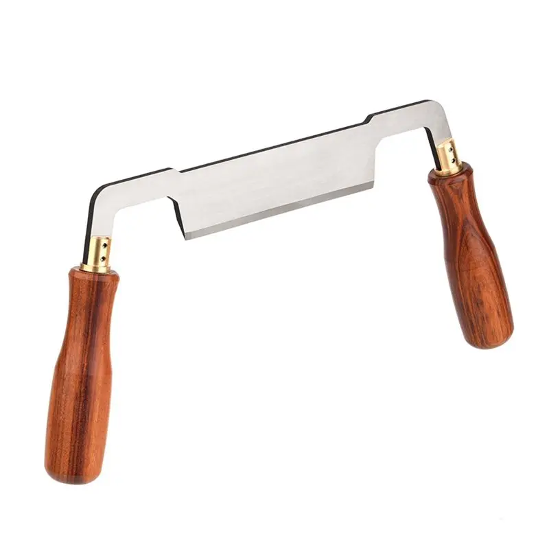 ABKJ-Curved Draw Wood Carving Shave Tool Straight Shave Steel Wood Debarking Hand Tool Woodworking Draw