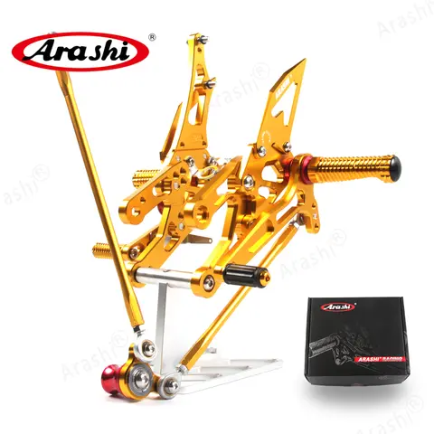 Arashi CBR600RR 혼다 CBR 600 RR 2003-2006 라이더 세트 리셋 2004 2005 CBR1000RR 알루미늄 용 조정 가능한 발판 발 페그 레스트