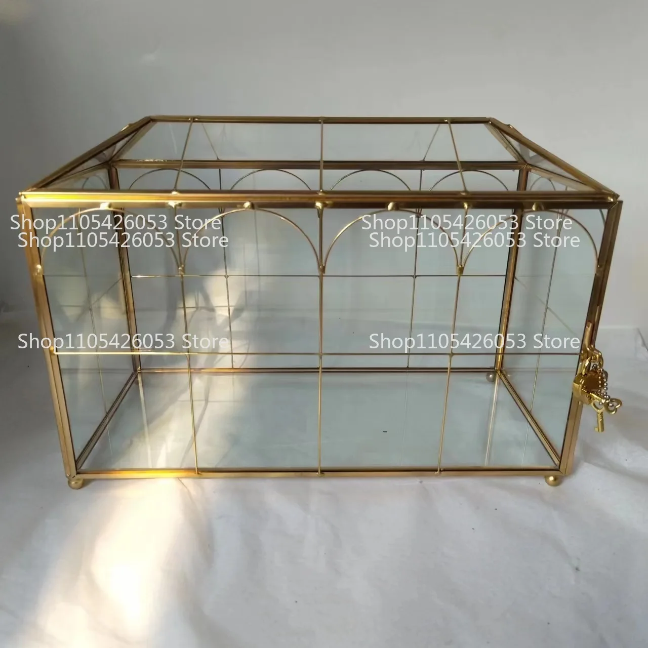 Glass flower room, wedding hotel home living room micro-landscape ornament, card red envelope storage box