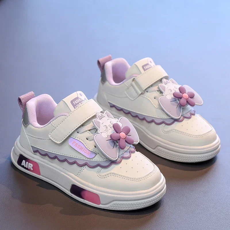 

Disney Casual Board Shoes Children's Fashion Casual Sneakers Girl's Cartoon Anime Melody Kuromi High Top Students Running Shoes