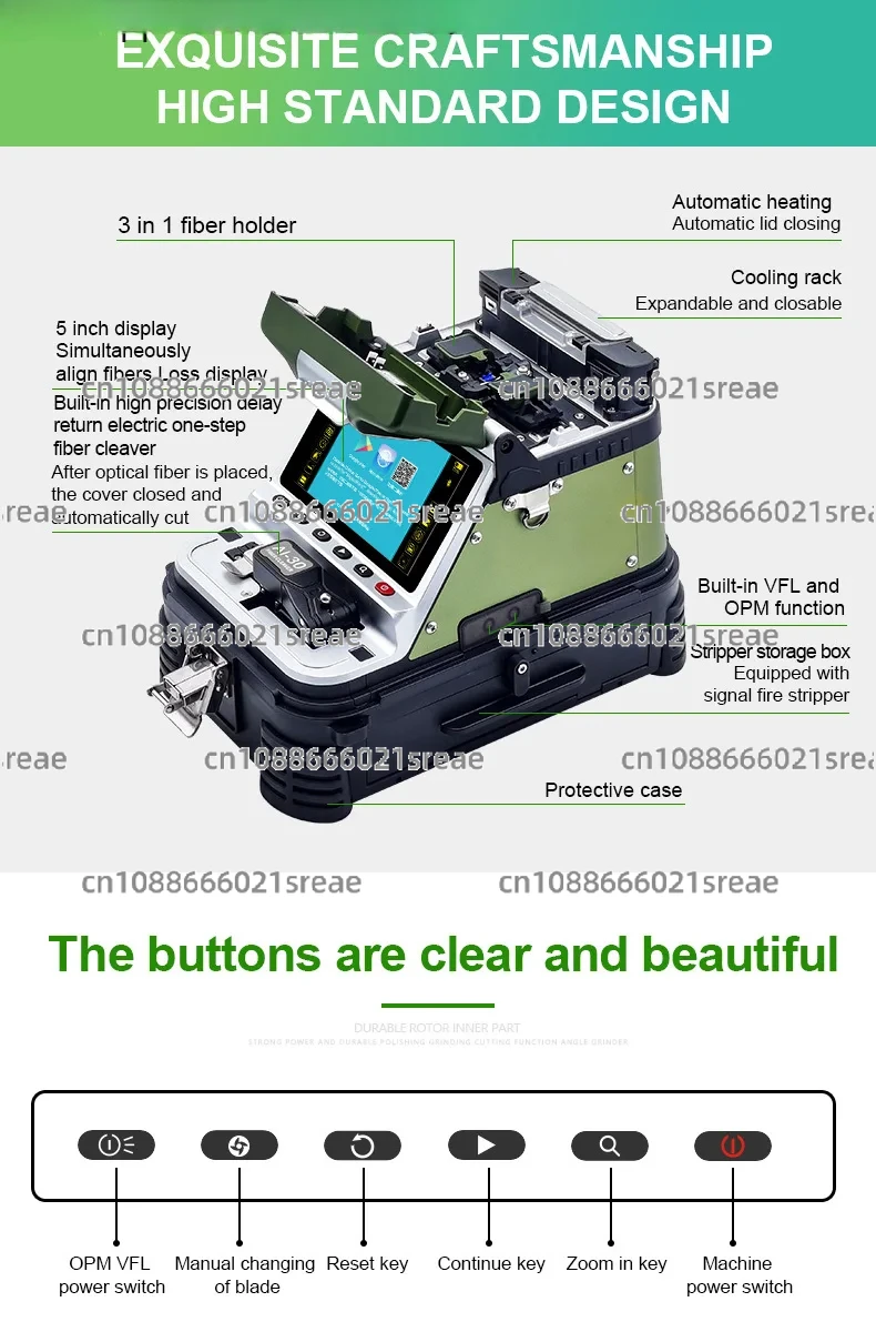 ماكينة ربط الألياف الضوئية من Signalfire AI30 معدات ربط الانصهار البصري FTTH ai10 AI20