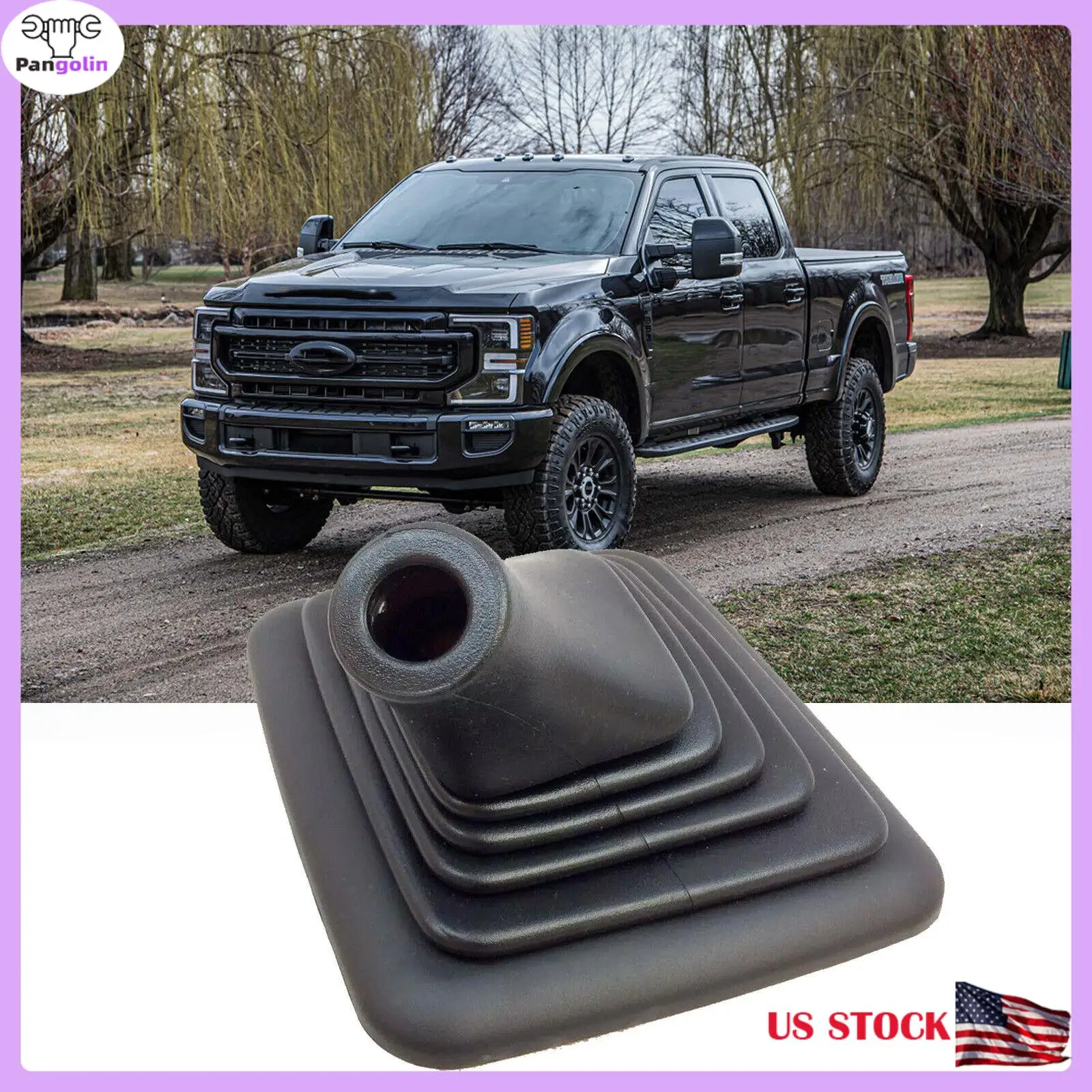 

Pangolin F5TZ-7277-A Outer Diesel Shifter Lever Shift Boot Cover For 1989-1997 Ford F-250 F-350 Automotive Interior Parts