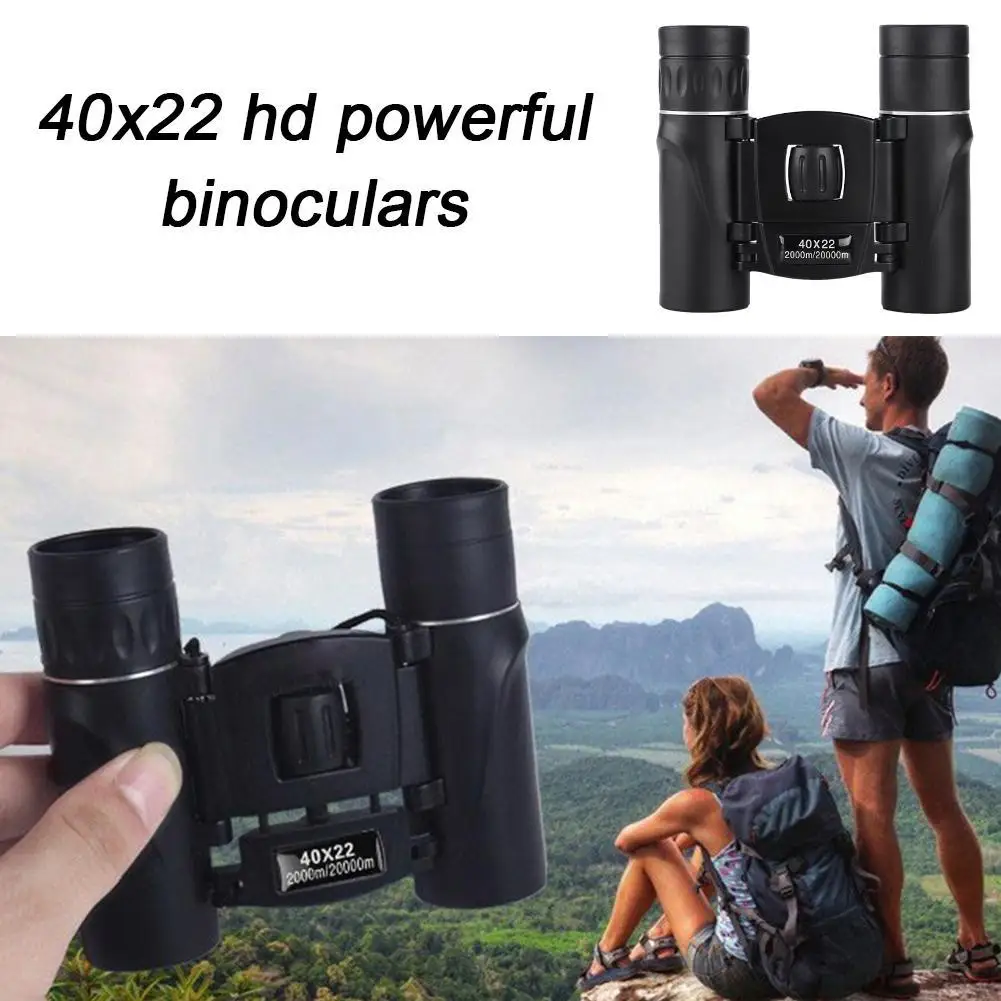 40x22 HD Powerful Binoculars Long Range Binoculars Binoculo Mini Telescope Optics Hunting Camping Travel Telescopio