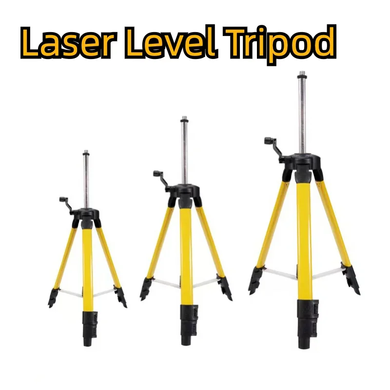 

1/1.2/1.6M Laser Level Tripod Leveling Telescop Pole Retractable Triangular Bracket Laser Level Accessories Tools