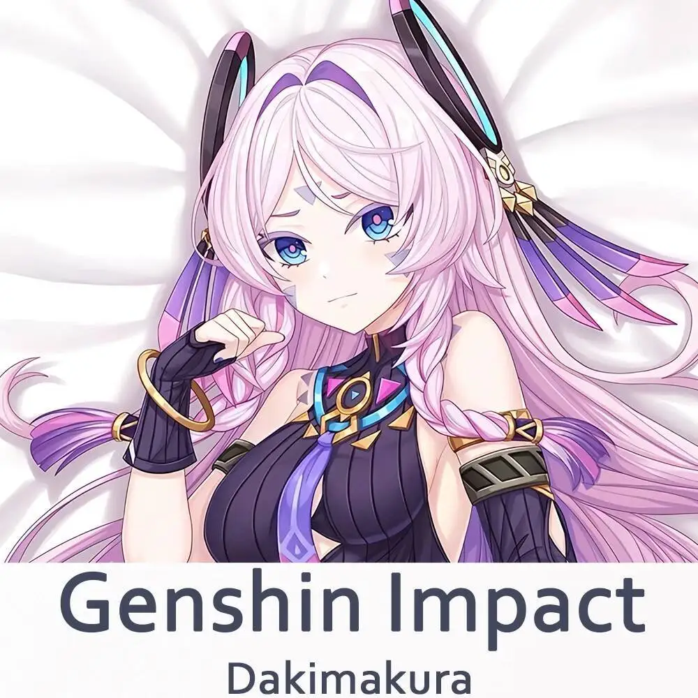 

Genshin Impact Citribсла Dakimakura 2WAY Шарнирный чехол для тела Аниме Подушка Чехол для подушки