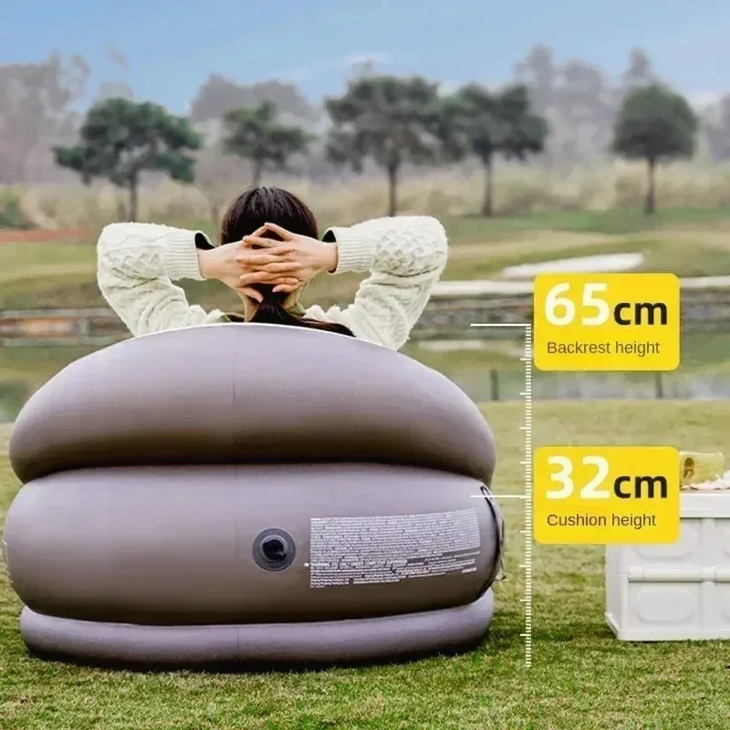 Automatic Inflatable Seatings Sofa Portable Home Recliner Chair Camping Folding Punch Air Bed Outdoor Furniture