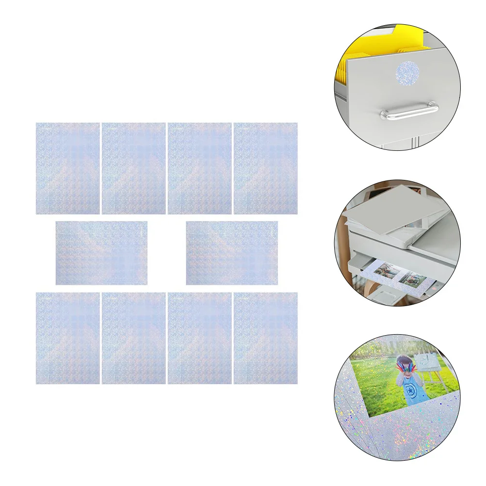10pcs Waterproof Photo Paper 10 Sheets Glossy Inkjet Printing Paper For Long Lasting Durability Smooth Flat Drying