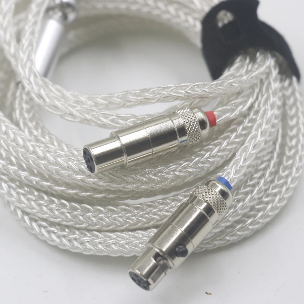 هالدين سميكة كابل 16 الأساسية الفضة النقية OCC سماعة ترقية كابل ل Audeze/ZMF LCD-3 LCD-2 LCD-X LCD-XC LCD-4z LCD-MX4