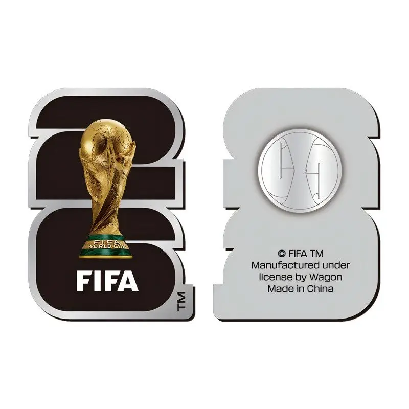 FIFA Official 2026 World Cup Badge Metal Enamel Brooch Pin US Canada Mexico Souvenir Collectible Chest Pin Gift view 4