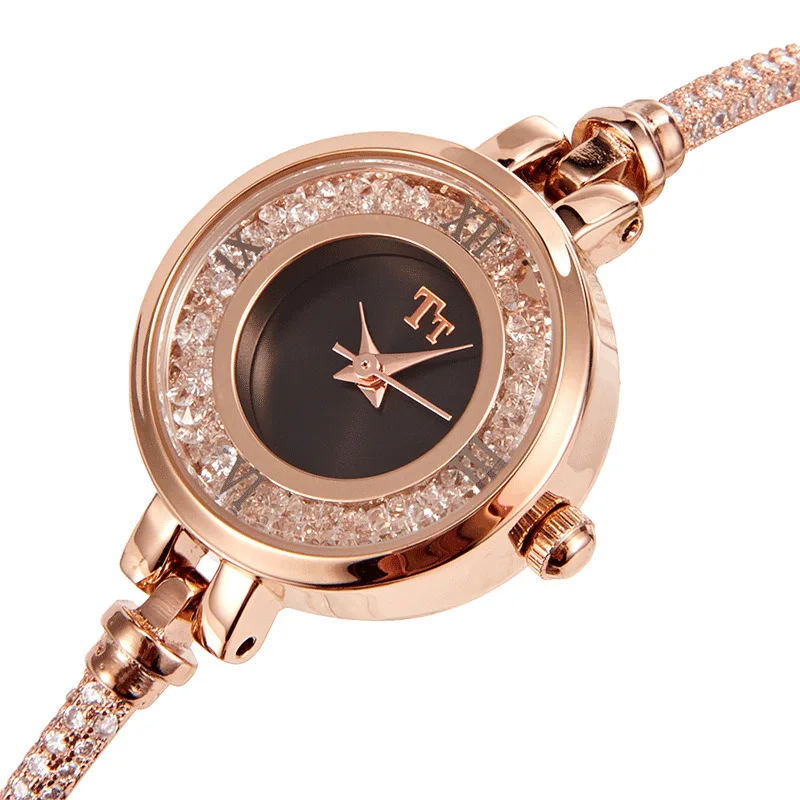 New genuine elegant quartz watch women\'s simple temperament high quality light luxury diamond waterproof women\'s watch