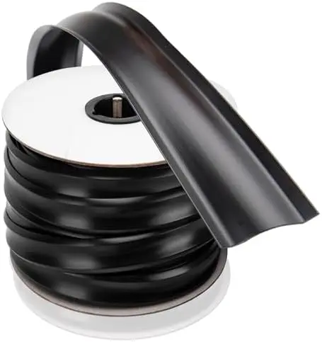 

7/8" RV Trim Molding Insert - 100FT Black Weather Stripping for RV, Camper & Trailer Roof Gutter Seal