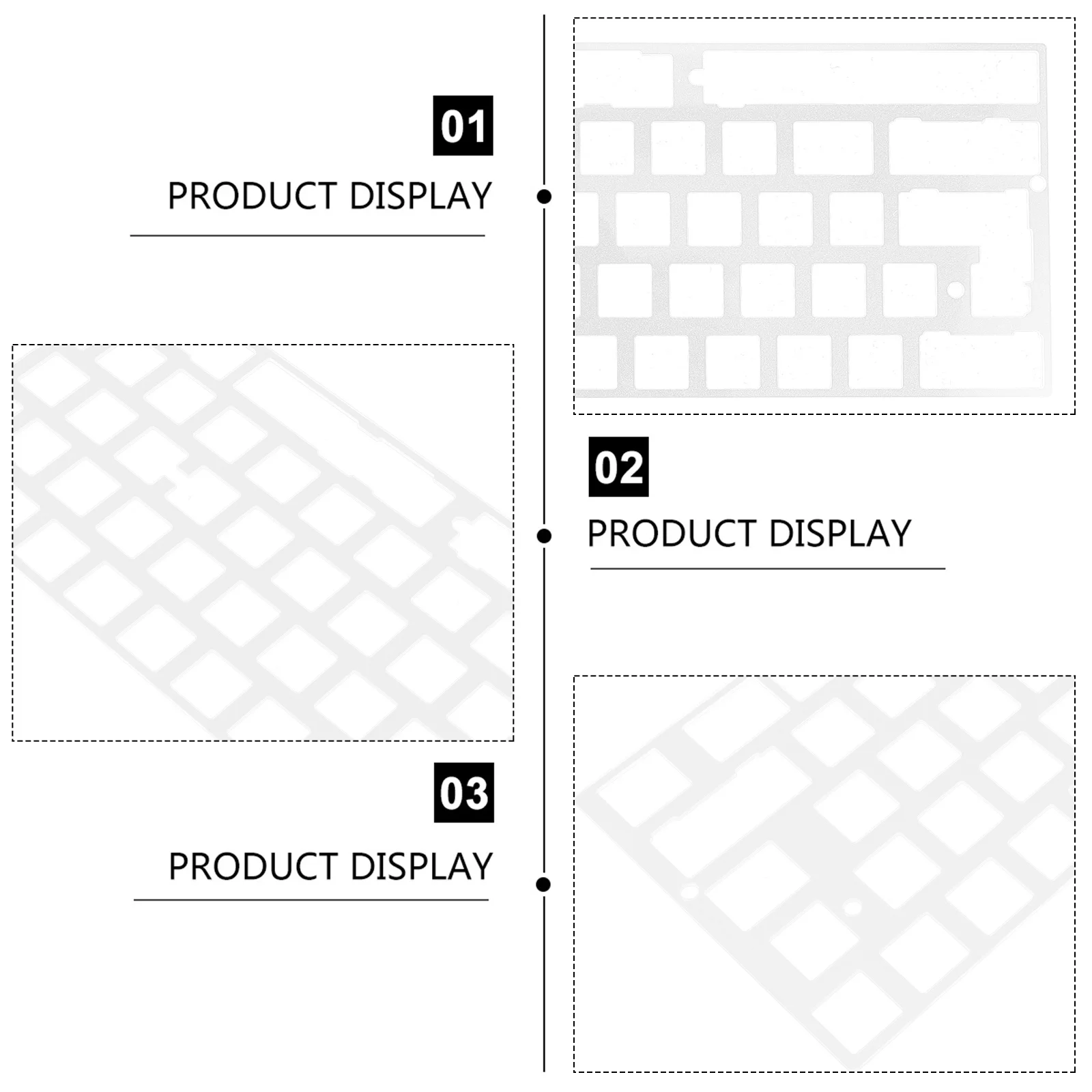 

Плата позиционирования механической клавиатуры, раскладка 2,25u, разделенная пластина, замена поддержки для 60-процентной пользовательской клавиатуры, аксессуар