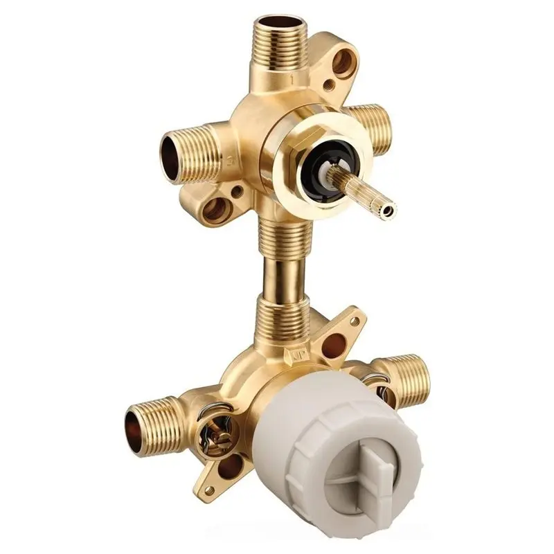 ABKP-Mixer Shower Valve With Integrated Switching Function, CC/IPS Interface, Stop Valve, For 2 Or 3 Shower Units Control