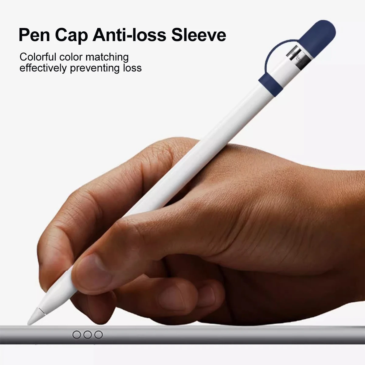 4-1PCS Silicone Cap Pencil Holder for Apple Pencil 1st Generation Stylus Pen Anti-Lost Protective Top Cover for iPencil 1st Caps view 5