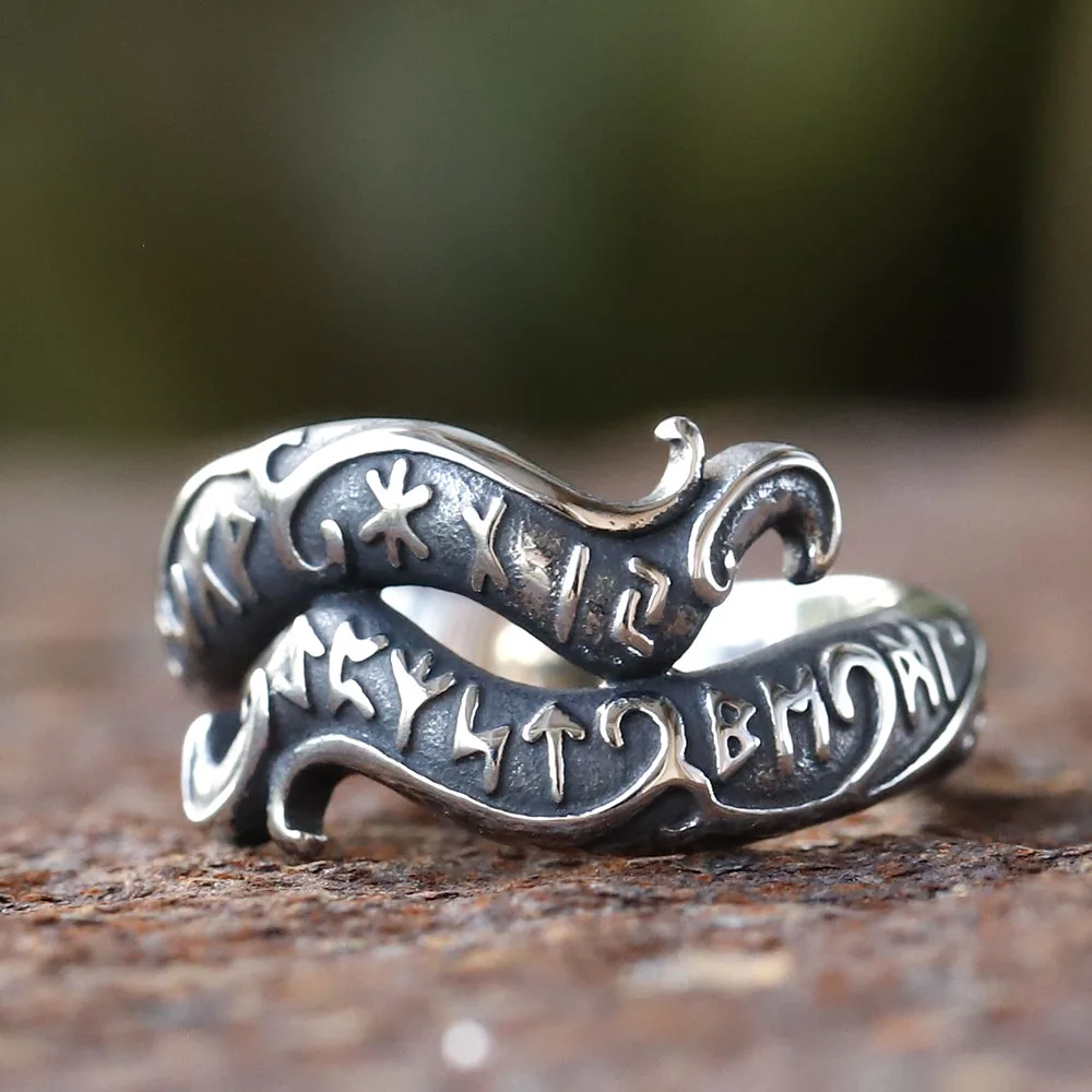 NEW 316L Stainless steel nose viking Rune men ring Dragon Animal Pagan Odin Amulet scandinavian fashion jewelry free shipping