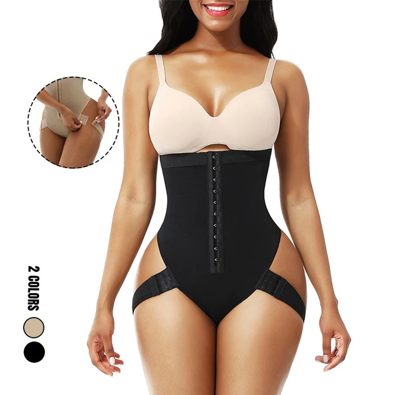 Ropa interior adelgazante para mujer, bragas moldeadoras de vientre plano de cintura alta sin costuras, Control de barriga, pantalones moldeadores de cuerpo, 1 piezas