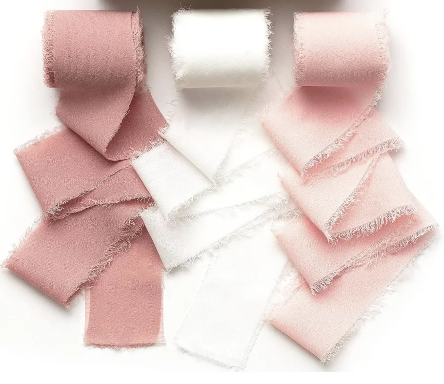 Pink Ribbon, 3 Rolls Mothers Day Ribbons, 1.5