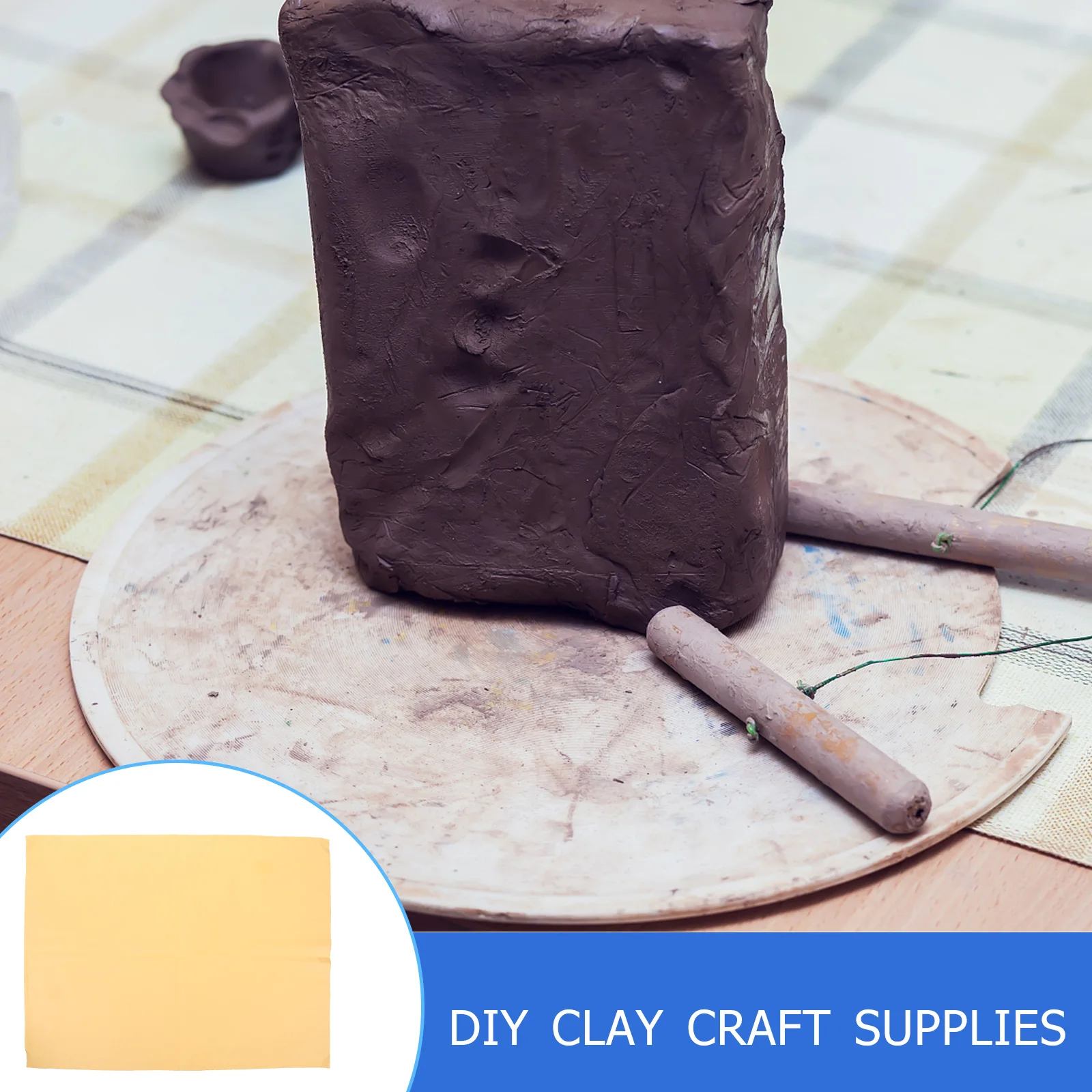 

Enlarged Thickened Clay Sculpture Pottery Throwing For Diy Crafts Drying Mud High Absorbency Lightweight Portable Mat Pottery