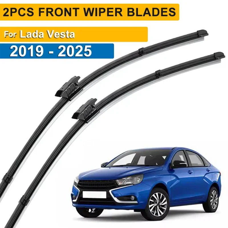 

Wiper LHD Front Wiper Blades For Lada Vesta 2019 - 2025 Windshield Windscreen Clean Window Car Rain Brushes 24"+18"