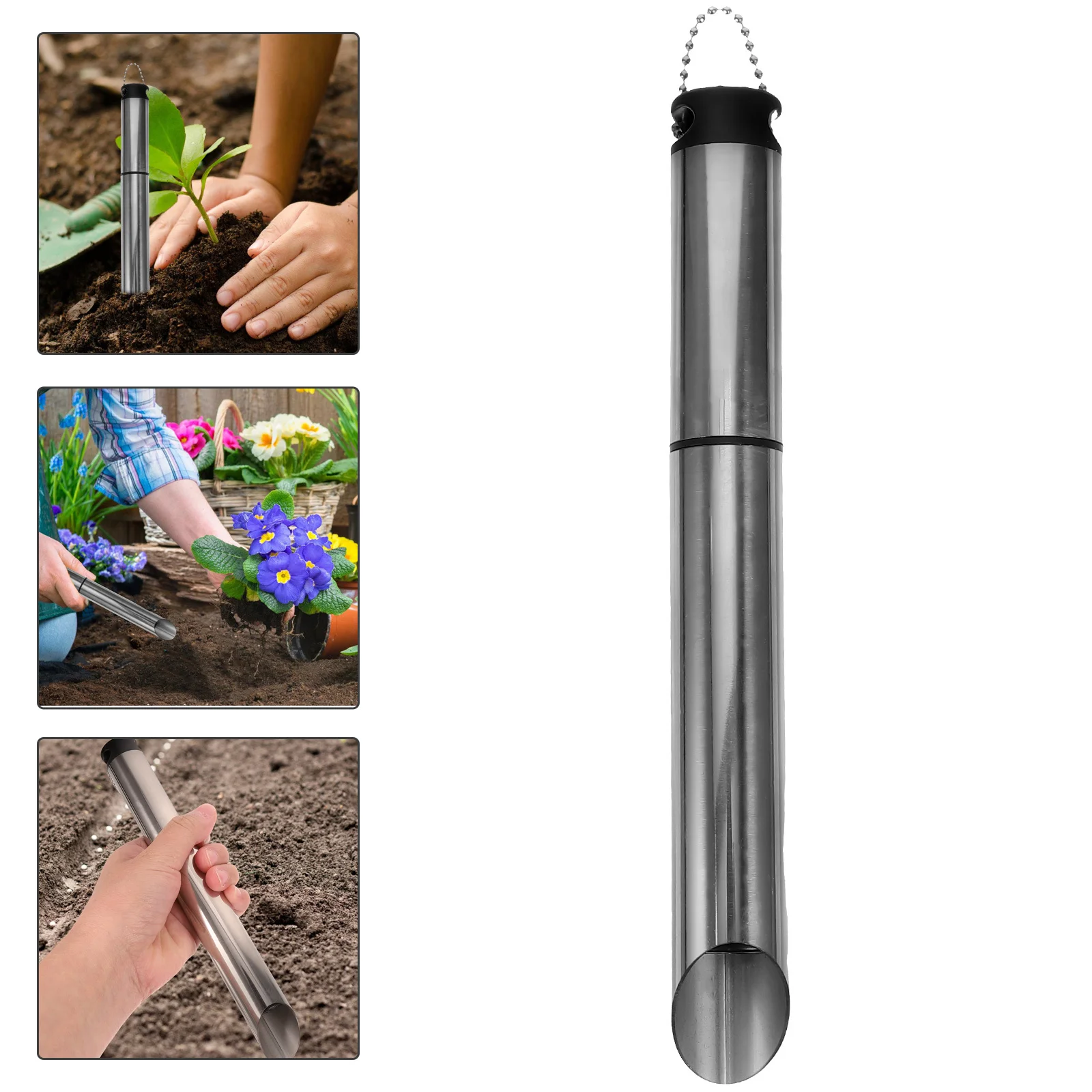 

Multifunctional Lightweight Planting Transplanter Garden Digger Sowing Spreader For Lawns Hole Puncher Soil Release Tool