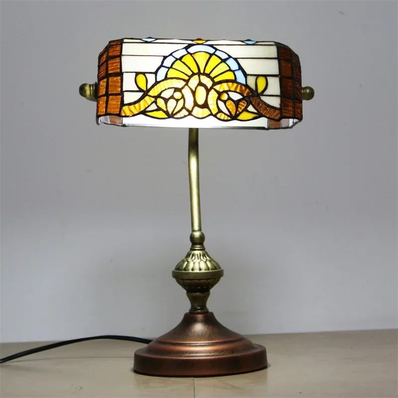 SEAN Tiffany tafellamp LED moderne creatieve kleur glas nachtkastje bureaulamp decor voor thuis woonkamer slaapkamer