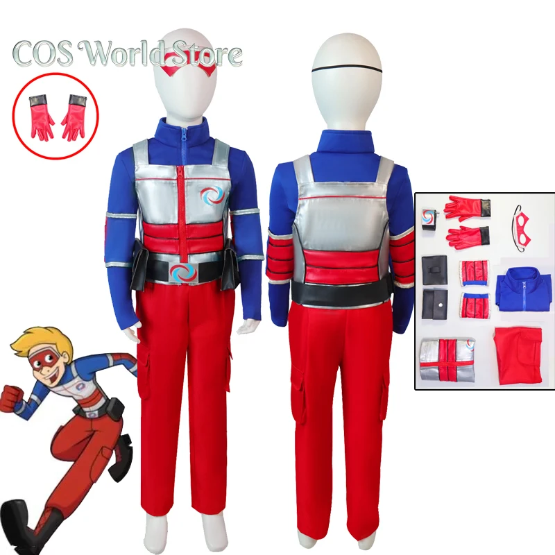 

Anime Henry Danger Cosplay Costume Cartoon Henry Hart Cavill Cosplay Costume Vest Pants Belt Outfits Halloween Carnival Suit