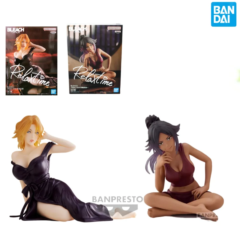 Bandai-figura de acción Original de Bleach Shihouin, yoruachi Matsumoto Rangiku, modelo coleccionable, regalo para niños