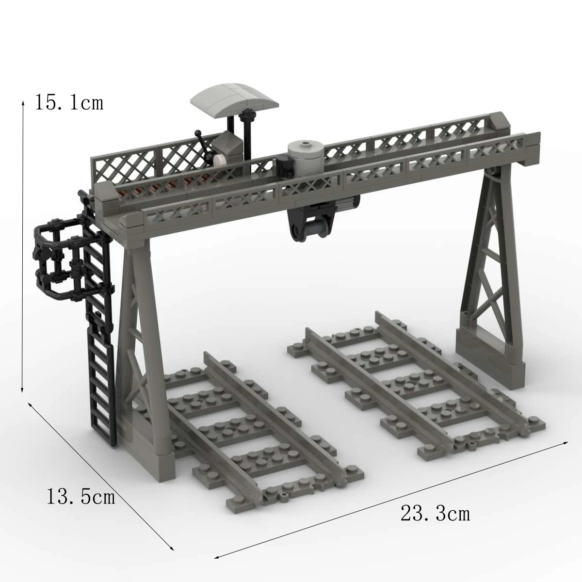

MOC Small Particle Building Blocks, Train Track Gantry Model, Railway Engineering Hanger Ornaments, Children's Toys