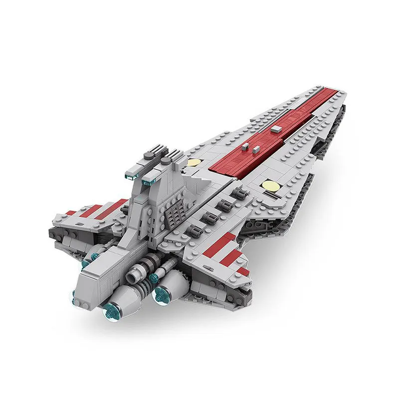 -37121 MOC-141584 Set Republic Ship Attack Cruiser Model Bricks Compatible 8039 Spaceship Building Blocks Toys for Kids 75312