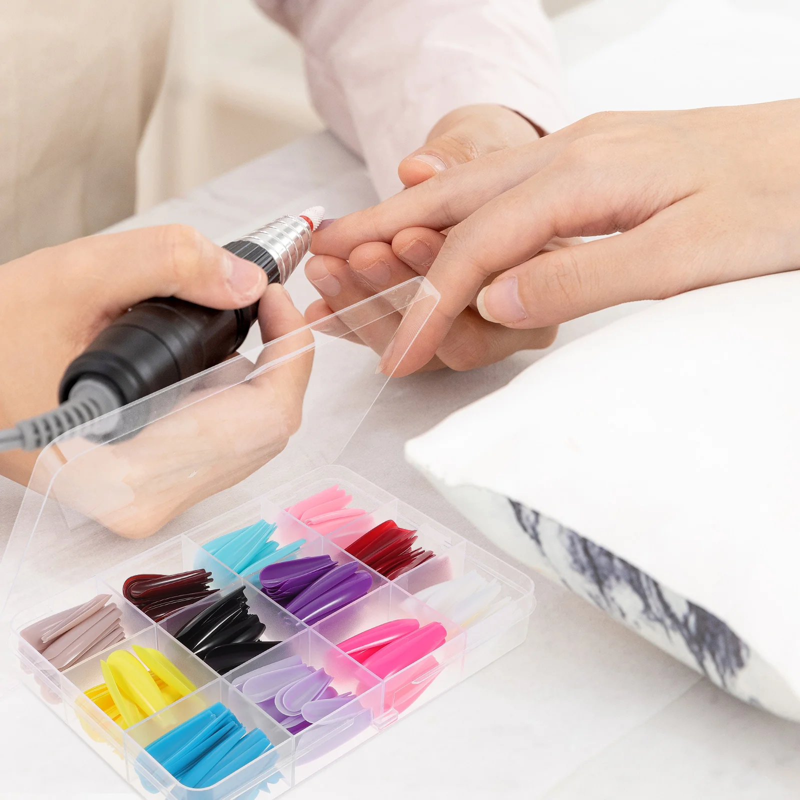 الصلبة اللون مسمار نصائح غطاء كامل الأظافر وهمية طويلة الأظافر كاذبة اضغط على DIY المنزل مانيكير الفن اكسسوارات نصائح الأظافر #5