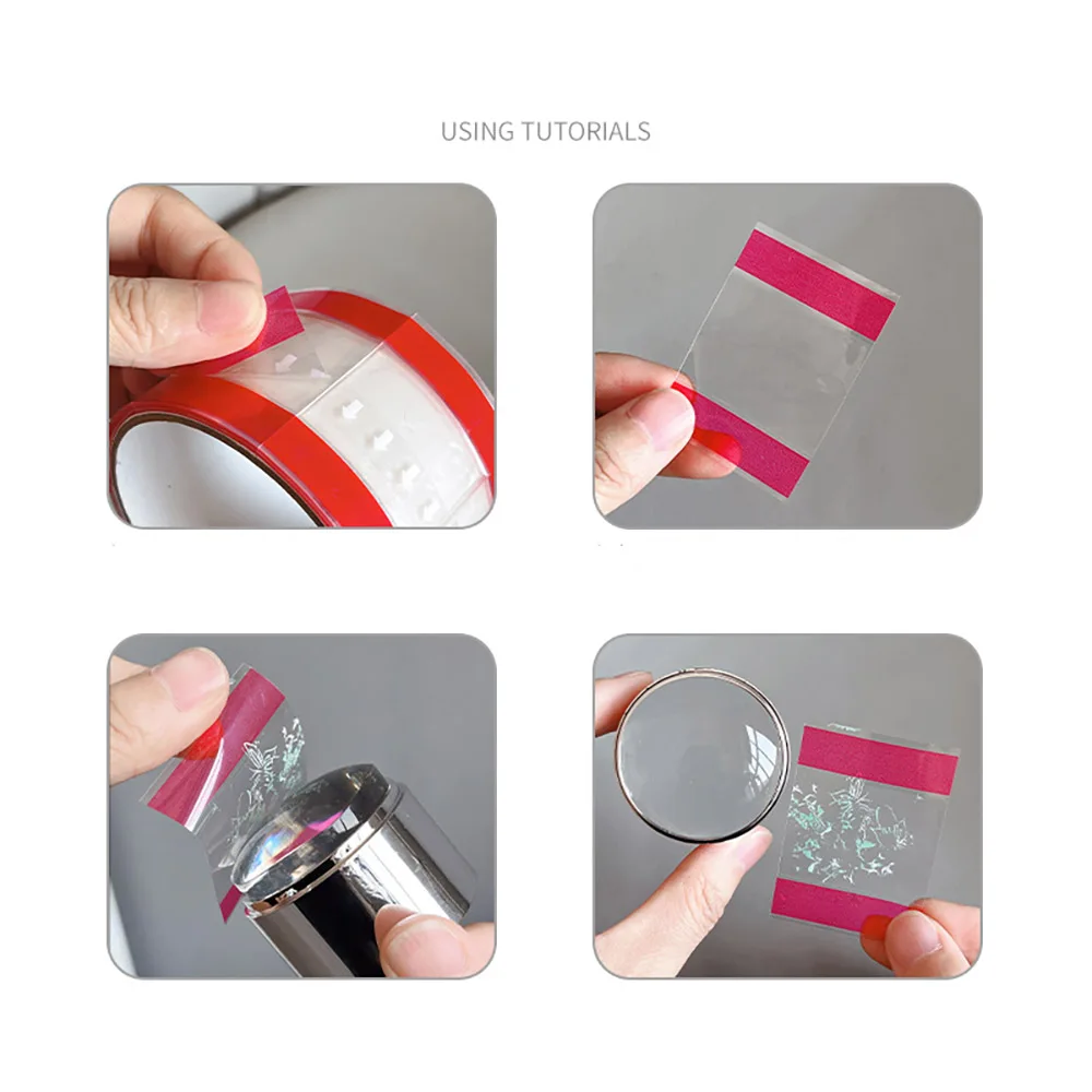 -Cinta de limpieza- Plantilla de uñas Stamper Gel removedor cinta manicura impresión desechable esmalte limpieza adhesivo parche herramienta de uñas 404