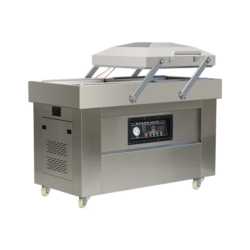young sun DZ-500 Industrial Stand Double Chamber Packaging Vacuum Packer With Fish Steak Vacuum Sealer Sealing Machine Electric