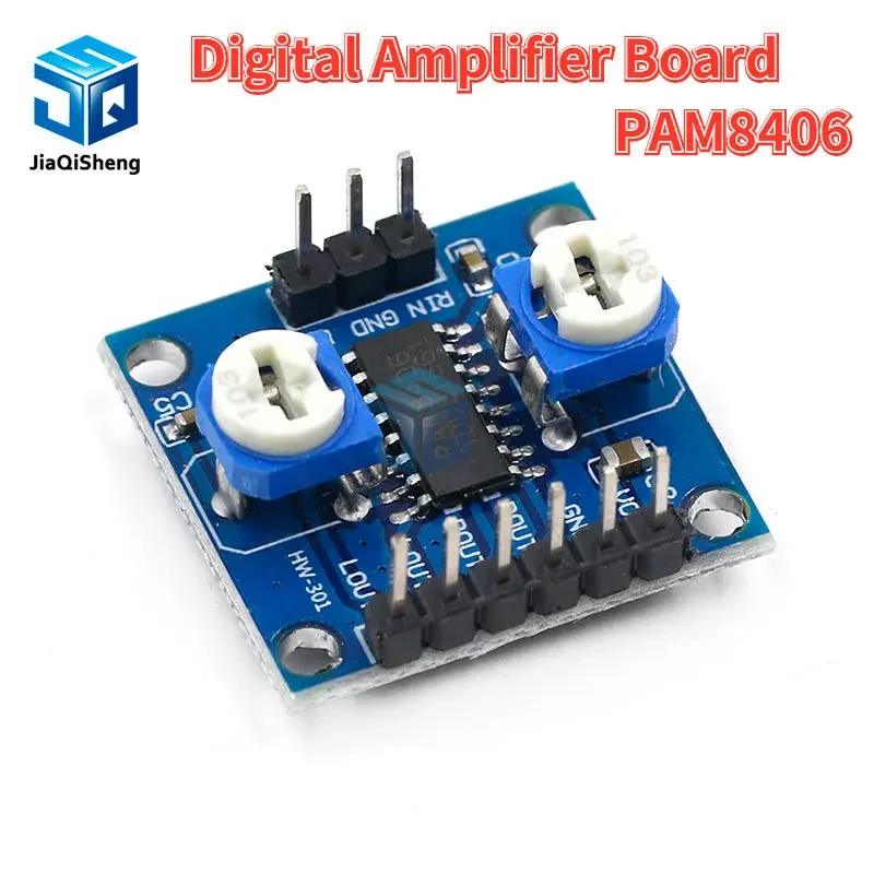 1pcs PAM8406 Digital amplifier board with volume potentiometer 5Wx2 Stereo