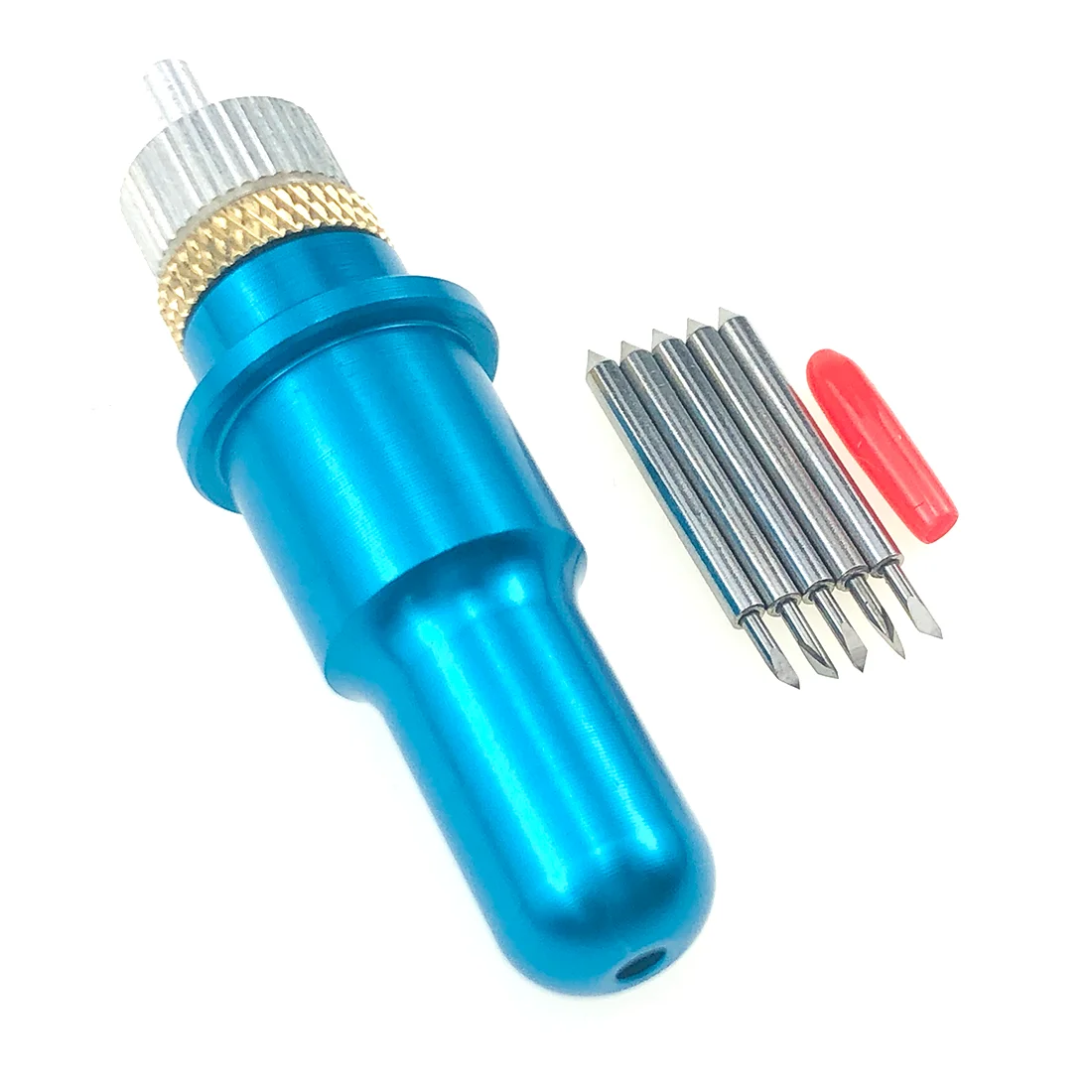 15pcs 45 Degree Fine Point Plotter Blade Vinyl Cutter for Graphtec Silhouette Cameo 3 Portrait 2 + 1pc Blade Holder 14mm Smooth