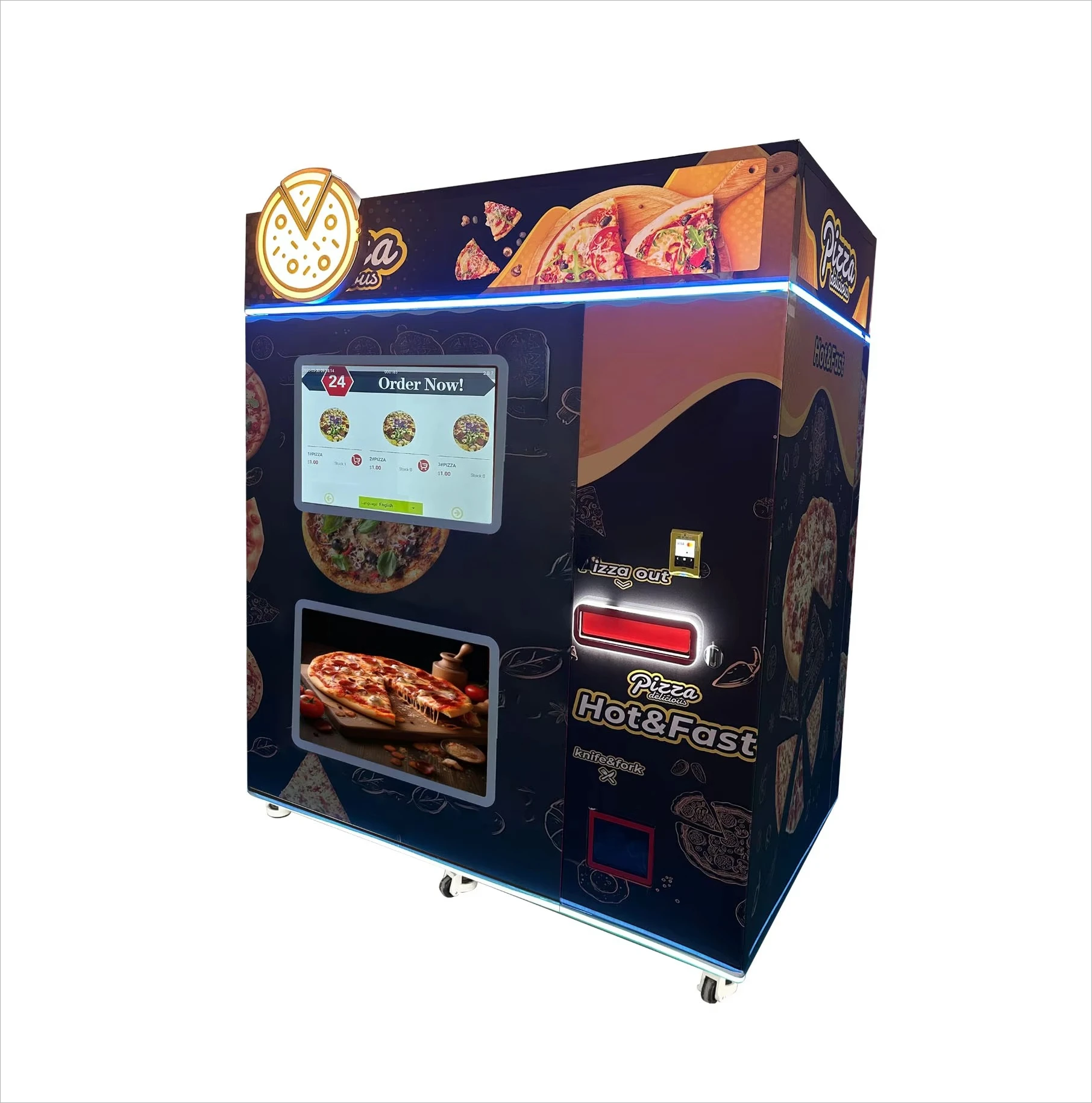 FL Pizza Vending Machine remote data monitoring for commercial investor self‑operated pizza vending unit