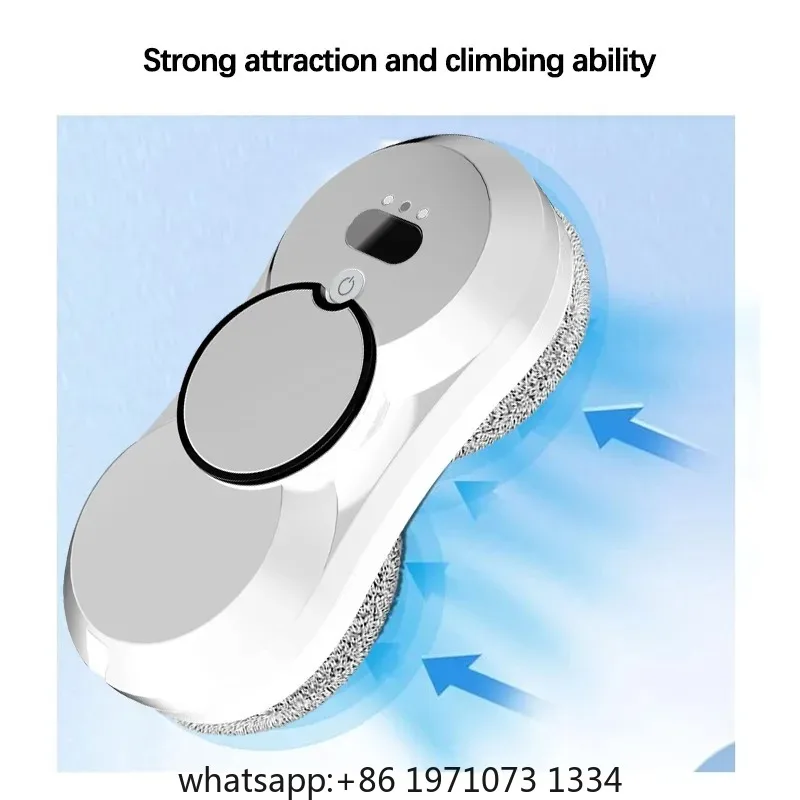 Smart Window Cleaning Robot Auto-Spray Electric Glass Cleaner with Remote Control 2800Pa Strong Suction for Home & High-Rise view 3
