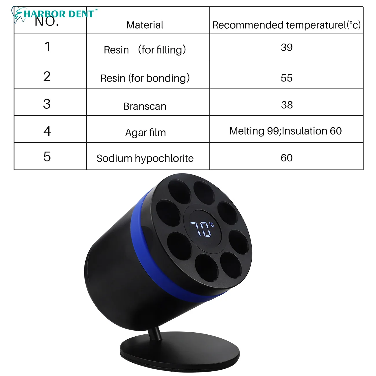 Dental AR Resin Heater Composite Heater Dentistry Material Heater Equipment With Display Screen