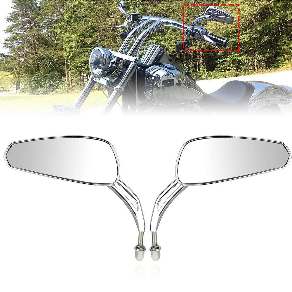 Motorcycle Parts Motorcycle Mirrors Rearview Side Mirrors for Harley Dyna Softail Road Glide