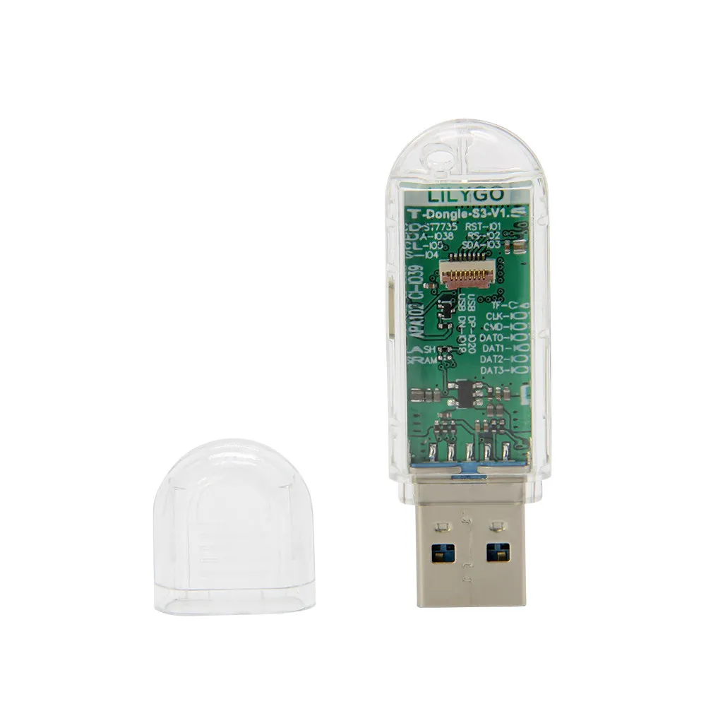 Płytka rozwojowa LILYGO T-Dongle-S3 z wyświetlaczem LCD 0,96 cala, obsługą WiFi i Bluetooth, gniazdem na kartę TF — zdjęcie produktu 3