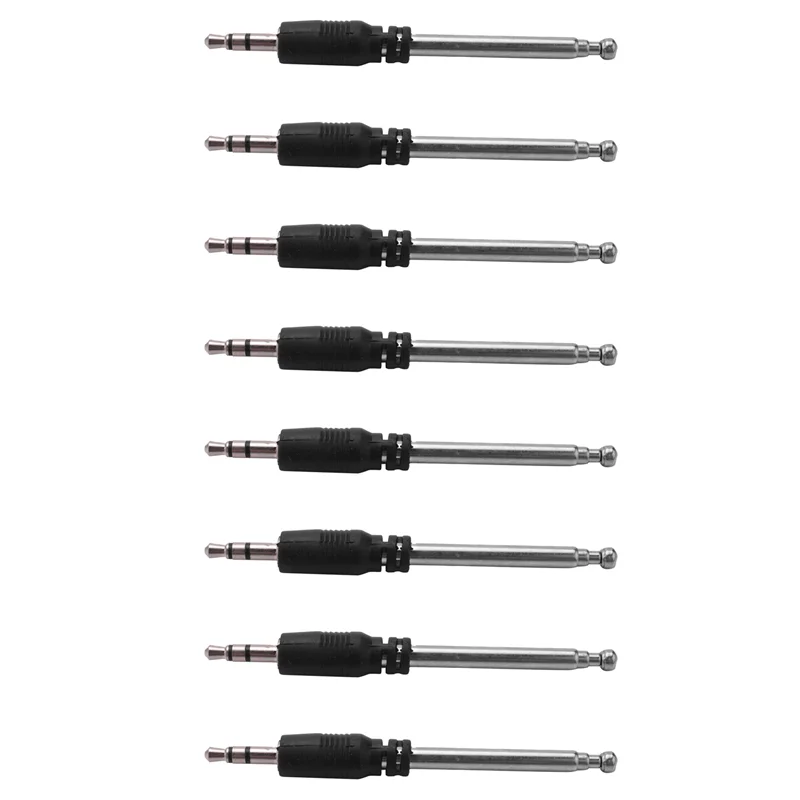 【НОВИНКА】8X радиоантенна 3,5 мм 4 секции телескопическая FM-антенна радио для мобильного сотового телефона Mp3 Mp4 аудиооборудование