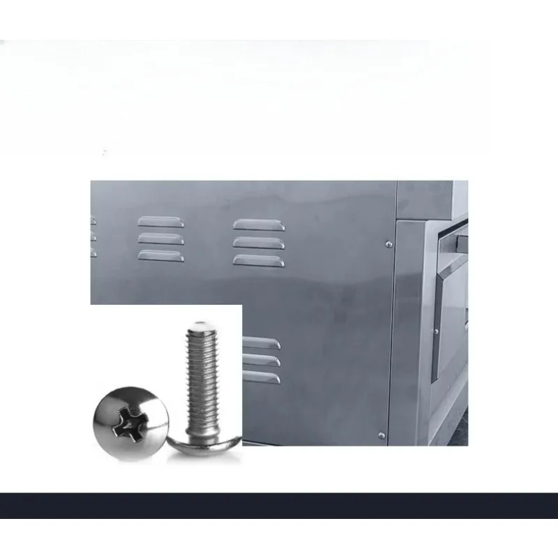 Piekarnik przemysłowy dwupiętrowy czteropłytkowy ze stali nierdzewnej, kolor stalowy, wyposażenie restauracyjne, sklep piekarniczy 225