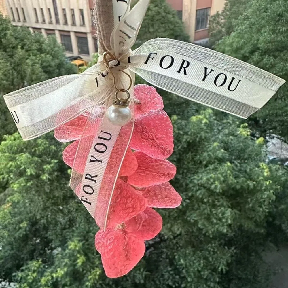 Gifts Portable Crystal Grape Soap Washed Can Be Hung Strawberry String Pink Crystal Soaps Fruity Aromatherapy Pendant
