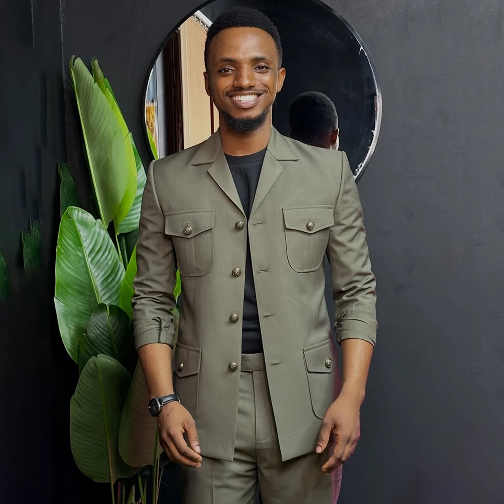 

Модные мужские костюмы с отложным воротником, элегантные однобортные приталенные мужские костюмы с отложным воротником, индивидуальные наряды, пиджаки, костюмы